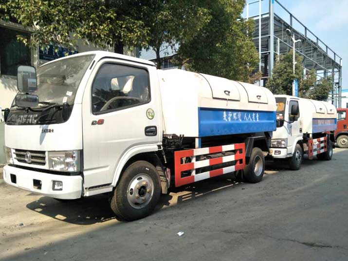 Dongfeng 5000L CLW5060ZXXE hook-lift Garbage Truck