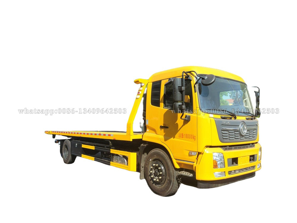 Dongfeng 10tons board wrecker truck can carry 15tons cargo