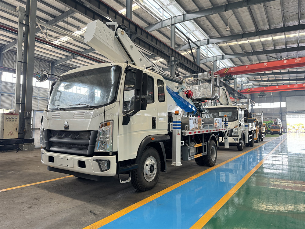 HOWO one and half cab 30M aerial platform truck