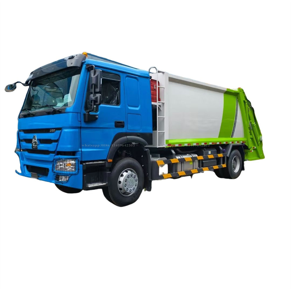 HOWO 260HP 18000L compactor garbage truck  5000mm wheelbase